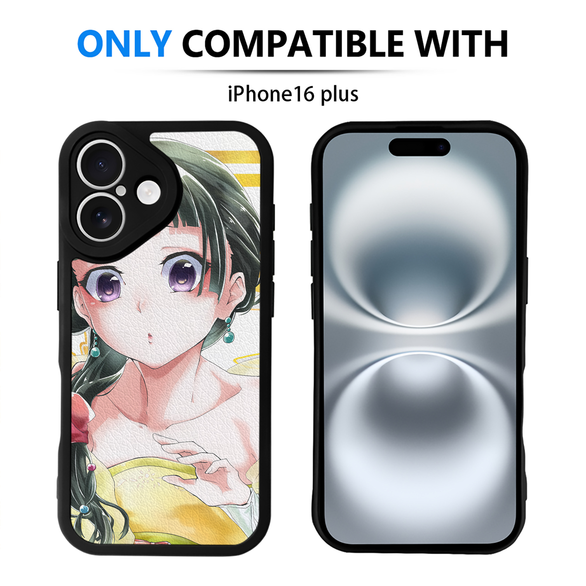 （画像用） 薬屋のひとりごと The Apothecary Diaries 【iPhone 16シリーズ対応】シリコンスマホケース（レザー調） 材質：シリコン